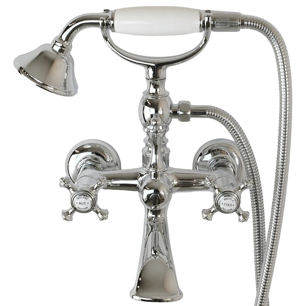 Смеситель для ванны Migliore PRESTIGE 32448 хром купить в интернет-магазине сантехники Sanbest