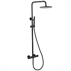 Душевая система Abber WASSER KREIS AF8160B черная матовая купить в интернет-магазине сантехники Sanbest