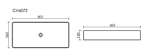 Раковина Ceramica Nova Element CN6072MB черная матовая купить в интернет-магазине Sanbest