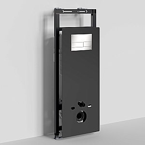 Инсталляция для унитаза WasserKraft Salm 27TLT.010.ME.BL.BN04 с кнопкой никель купить в интернет-магазине сантехники Sanbest