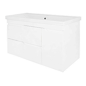 Тумба с раковиной Azario KANTRI 100/2 CS00097258 белая для ванной в интернет-магазине Sanbest
