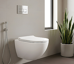 Унитаз подвесной Ceruttispa AMICI Aria CT11388 безободковый, с крышкой микролифт, смыв торнадо, белый купить в интернет-магазине Sanbest