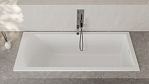 Ванна Salini Cascata S-Stone 170х75 104323M белая матовая купить в интернет-магазине Sanbest