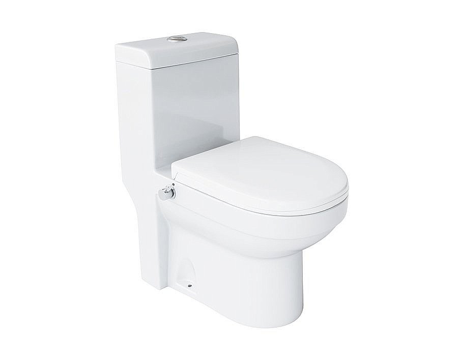 Унитаз-моноблок с функцией биде Laguraty 20980AWC с крышкой микролифт купить в интернет-магазине Sanbest