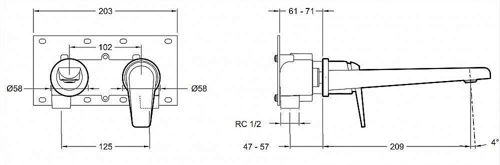 Cмеситель для раковины Jacob Delafon AVID E97358-CP купить в интернет-магазине сантехники Sanbest