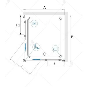 Душевой уголок RGW Classic CL-34B 100x100 купить в интернет-магазине Sanbest