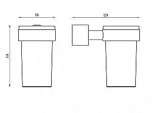 Стакан для зубных щеток Abber Osten 316 AA1861BG брашированное золото купить в интернет-магазине сантехники Sanbest