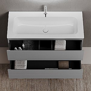 Тумба с раковиной Sancos Folk 120 FL120ES Ergraut soft для ванной в интернет-магазине Sanbest