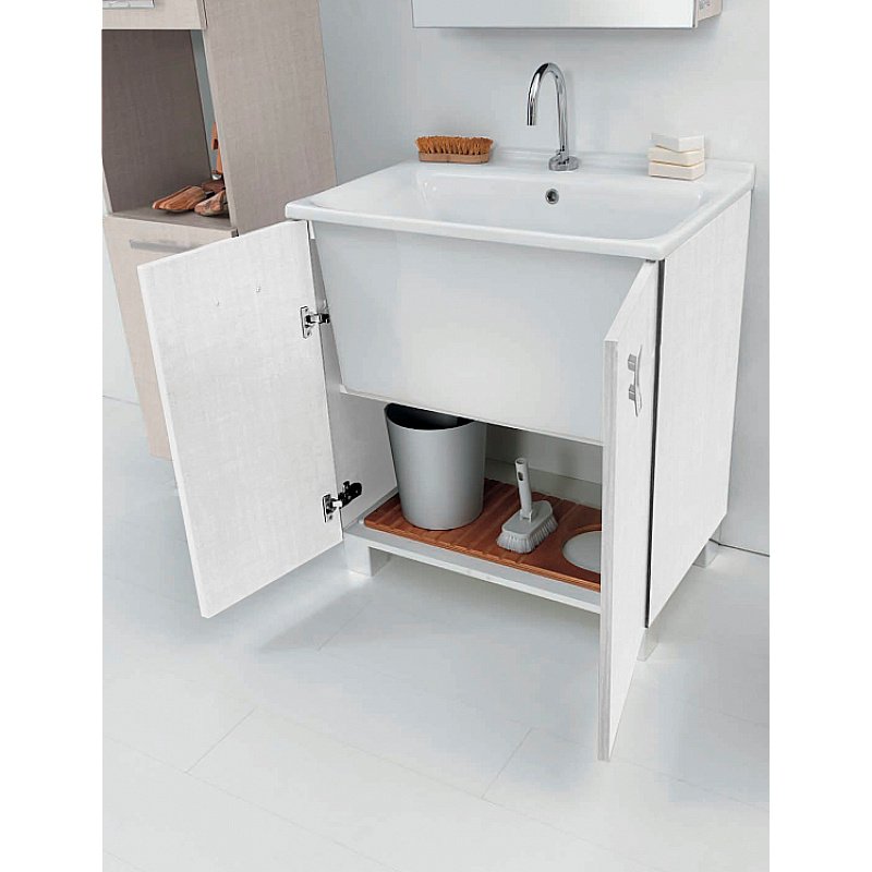 Раковина Kerasan Aquadom 75 029301*1 белая купить в интернет-магазине Sanbest