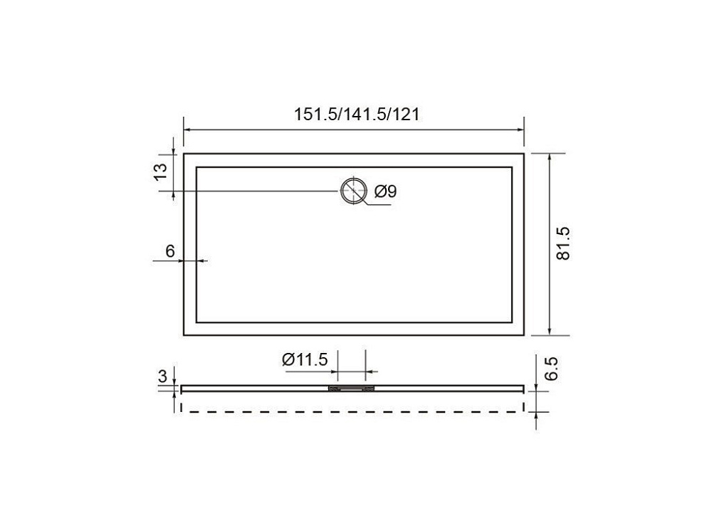 Душевой поддон Aquanet Delta 121x81.5 купить в интернет-магазине Sanbest