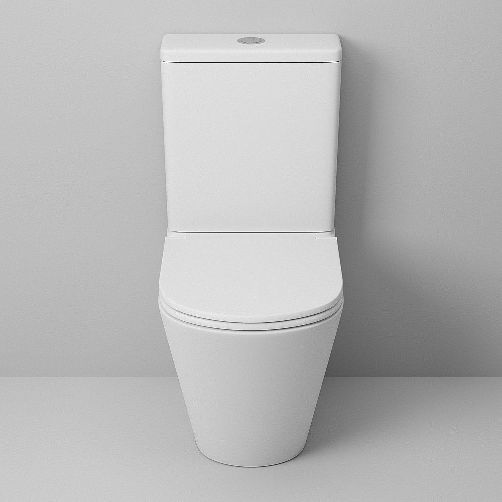 Унитаз напольный Grossman GR-4450MS безободковый, с бачком, с крышкой микролифт, белый матовый купить в интернет-магазине Sanbest