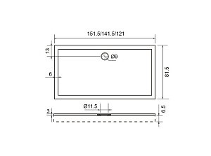 Душевой поддон Aquanet Delta 121x81.5 купить в интернет-магазине Sanbest