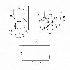 Унитаз подвесной IDDIS Stone STORDSEi25 безободковый, с крышкой микролифт купить в интернет-магазине Sanbest