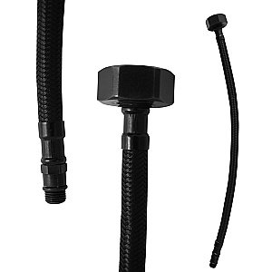 Гибкая подводка для воды Rav-Slezak Flexi IF0012CMAT черная купить в интернет-магазине сантехники Sanbest