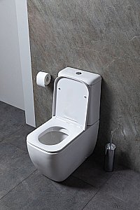 Унитаз Allen Brau Infinity 4.21001.20+4.21002.20 безободковый, с бачком, с крышкой микролифт, белый купить в интернет-магазине Sanbest