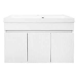 Тумба с раковиной подвесная Loranto Serenada CS00096756 80 белая для ванной в интернет-магазине Sanbest