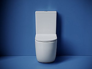 Унитаз напольный Ceramica Nova Metropol CN4001T белый, с крышкой микролифт, с бачком, безободковый, слив-торнадо купить в интернет-магазине Sanbest