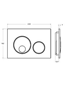 Кнопка для инсталляции Cezares RELAX-BTN-BL белая купить в интернет-магазине сантехники Sanbest