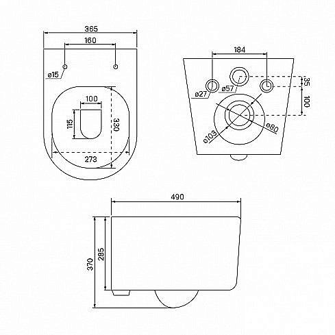 Унитаз подвесной IDDIS Stone STORDSEi25 безободковый, с крышкой микролифт купить в интернет-магазине Sanbest