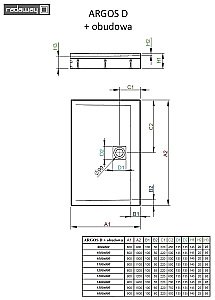 Душевой поддон Radaway Argos D 4ADN915-02 90х150 белый купить в интернет-магазине Sanbest