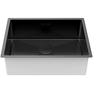 Кухонная мойка Paulmark Next 58 PM215844-MBN черная матовая купить в интернет-магазине сантехники Sanbest