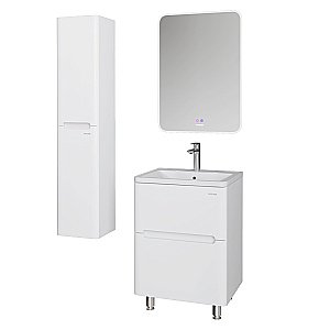 Тумба с раковиной напольная Grossman АДЕЛЬ-НОРМА 60 белая для ванной в интернет-магазине Sanbest