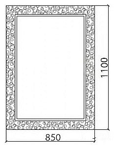 Зеркало Boheme NeoArt Rose 549 белое в ванную от интернет-магазине сантехники Sanbest