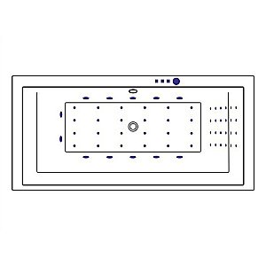 Ванна акриловая Excellent Crown Grand NANO WAEX.CRG19.NANO.GL 190x90 белая с гидромассажем купить в интернет-магазине Sanbest