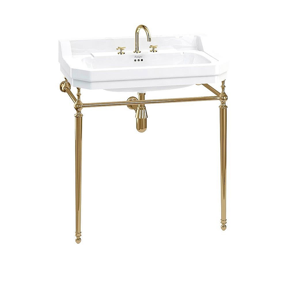 Консоль с раковиной Burlington Edwardian B18 3TH золото для ванной в интернет-магазине сантехники Sanbest
