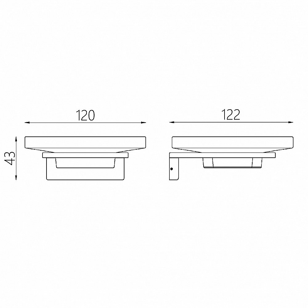 Мыльница ABBER Funktion AA1158 хром купить в интернет-магазине сантехники Sanbest