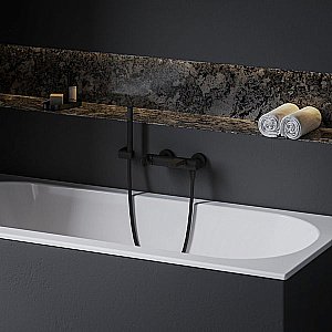 Смеситель для ванны Ravak Eleganta X070293 черный матовый купить в интернет-магазине сантехники Sanbest