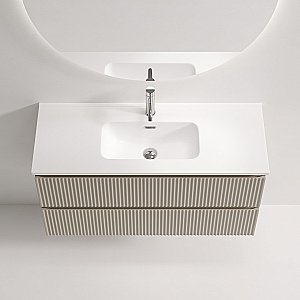 Тумба с раковиной Sancos Snob R SNR100/39CE/CN7027 Beige Soft для ванной в интернет-магазине Sanbest
