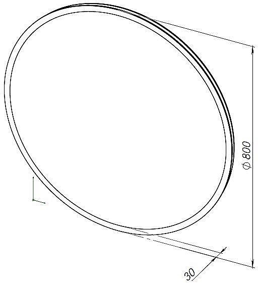 Зеркало Aquanet Оптима D 80 в ванную от интернет-магазине сантехники Sanbest