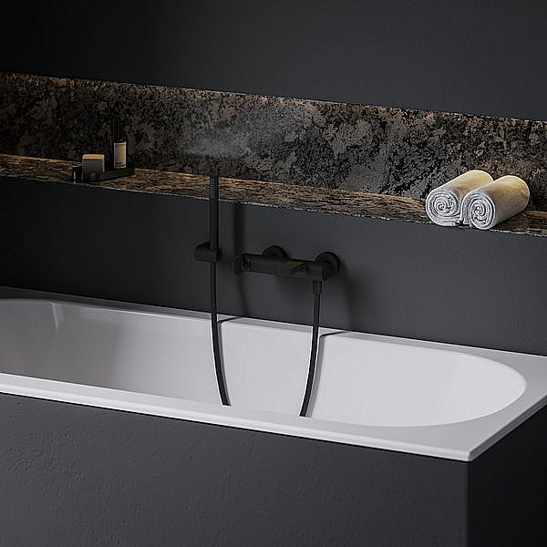 Смеситель для ванны Ravak Eleganta X070293 черный матовый купить в интернет-магазине сантехники Sanbest