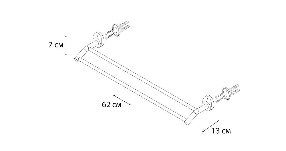 Полотенцедержатель FIXSEN Europa FX-21802 купить в интернет-магазине сантехники Sanbest