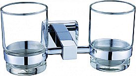 Стакан для зубных щеток CeramaLux Quadro 61903 хром купить в интернет-магазине сантехники Sanbest