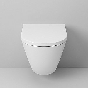 Унитаз подвесной Grossman GR-4411 безободковый, с крышкой микролифт, белый глянцевый купить в интернет-магазине Sanbest