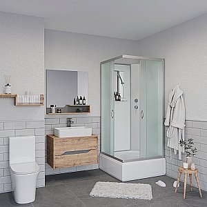 Душевая кабина Niagara Classic NG-1108-14BK 90x90 купить в интернет-магазине Sanbest