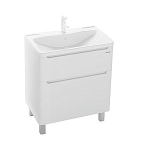 Тумба с раковиной напольная Grossman АДЕЛЬ 70 белая для ванной в интернет-магазине Sanbest