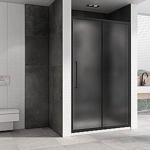 Душевая дверь Abber SCHWARZER DIAMANT 150 AG30150BMH черная/матовая купить в интернет-магазине Sanbest