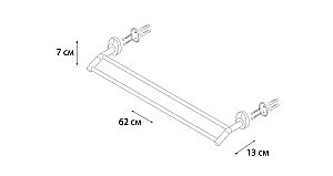 Полотенцедержатель FIXSEN Europa FX-21802 купить в интернет-магазине сантехники Sanbest