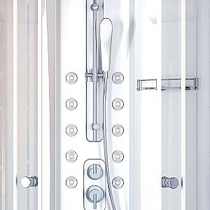 Душевая кабина Радомир Паола 1 93х93 1-05-1-0-0-0571 стекло матовое/профиль белый купить в интернет-магазине Sanbest