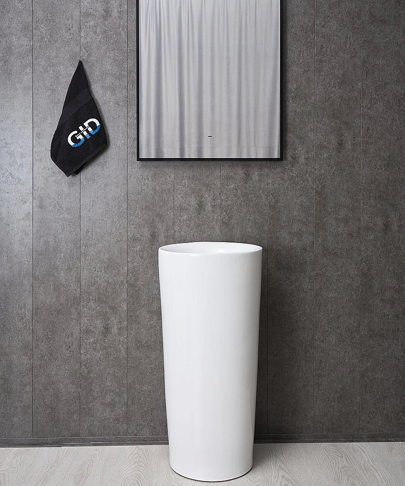 Раковина напольная Gid Autonomo 41 Nb130w 81118 белая купить в интернет-магазине Sanbest