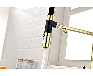 Смеситель для кухни Paulmark Gravity Gr213888-G золото купить в интернет-магазине сантехники Sanbest