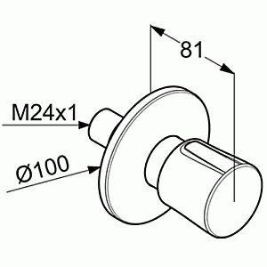 Вентиль Kludi Balance 528158775 черный купить в интернет-магазине сантехники Sanbest