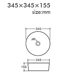 Раковина накладная Orange 35 B07-345B белая купить в интернет-магазине Sanbest