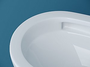 Унитаз подвесной Ceramica Nova Vogue CN4008T белый, с крышкой микролифт, безободковый, слив-торнадо купить в интернет-магазине Sanbest