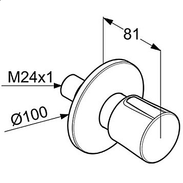 Вентиль Kludi Balance 528158775 черный купить в интернет-магазине сантехники Sanbest