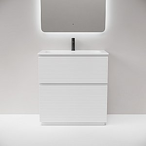 Тумба с раковиной Sancos FOLK Floor FL80FW/CN7012 80 Bianco для ванной в интернет-магазине Sanbest