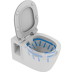 Унитаз подвесной Ideal Standard Connect E822301 белый, безободковый, с крышкой микролифт купить в интернет-магазине Sanbest